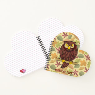 Owl Cartoon Notebook