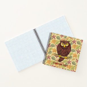 Owl Cartoon Notebook