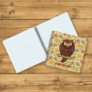 Owl Cartoon Notebook