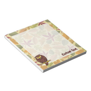 Owl Cartoon Notepad