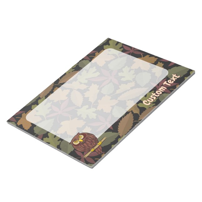 Owl Cartoon Notepad (Angled)