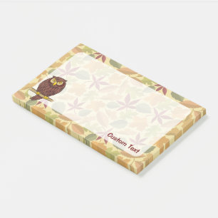 Owl Cartoon Post-it Notes