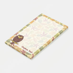 Owl Cartoon Post-it Notes