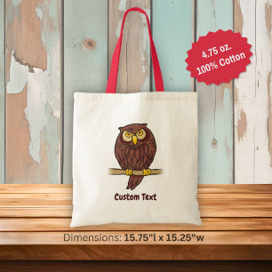 Owl Cartoon Tote Bag