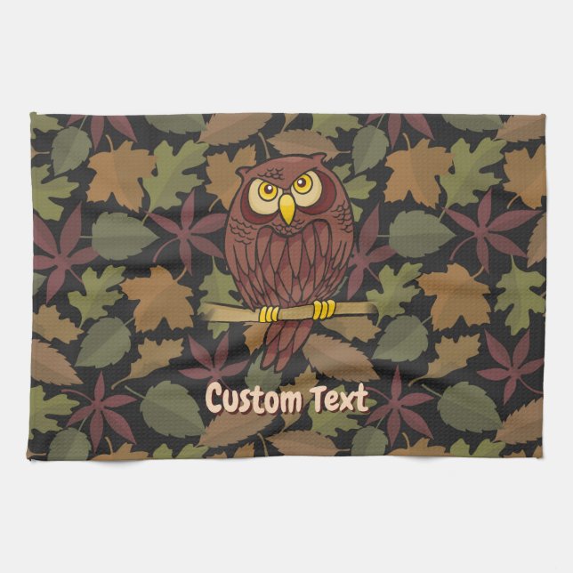 Owl Cartoon Towel (Horizontal)
