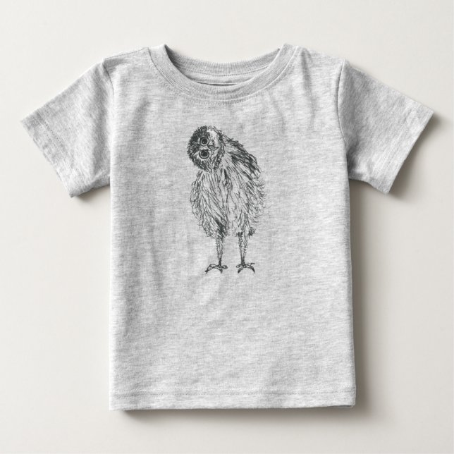 Owl chick baby bodysuit (Front)