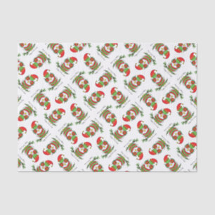 Owl Christmas Cute Funny Holiday Tissue Paper