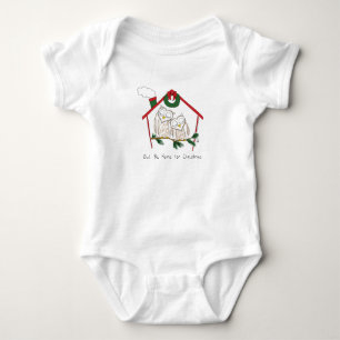 Owl Christmas Cute Kids Baby Bodysuit