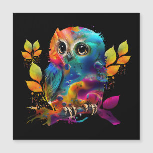 OWL COLORFUL ABSTRACT 