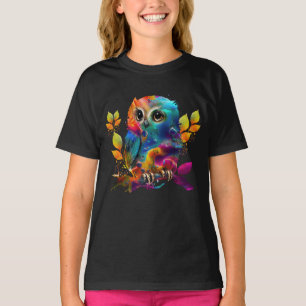 OWL COLORFUL ABSTRACT T-Shirt