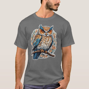 Owl Colorful Owl Animal friend T-Shirt