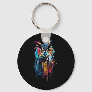 Owl Colourful Keychain