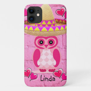 Owl Coque iphone rose