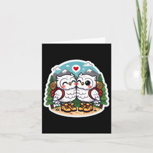 Owl Couple In Love Card