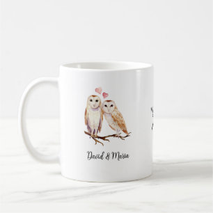 Owl Couple in Love Coffee Mug