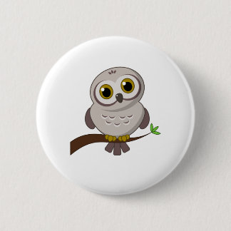 Owl Cutie 2 Inch Round Button