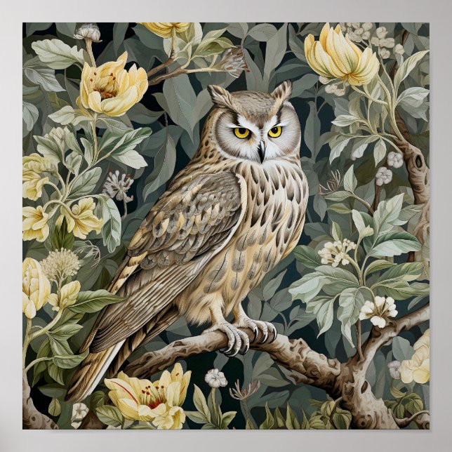 Owl Decorative Painting  Poster (Front)