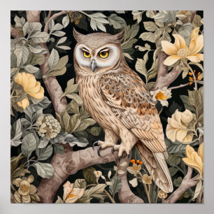 Owl Decorative Painting Poster