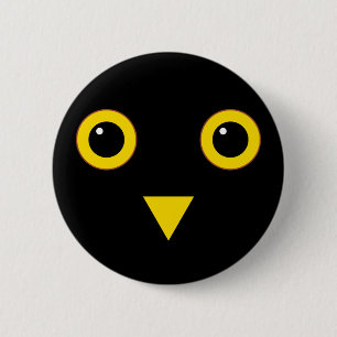 Owl Design 2 Inch Round Button