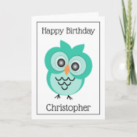 Owl Design Birthday