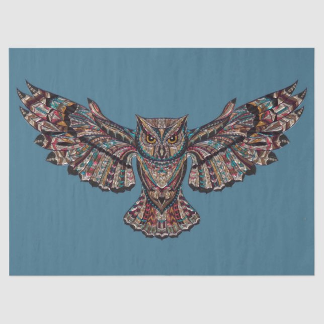 Owl Design Decoupage Tissue Paper (Front)