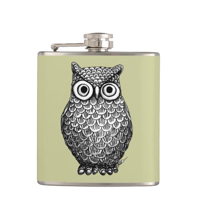Owl Design Flask (Front)
