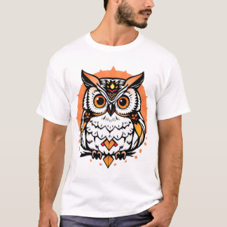 owl design t-shirt 1