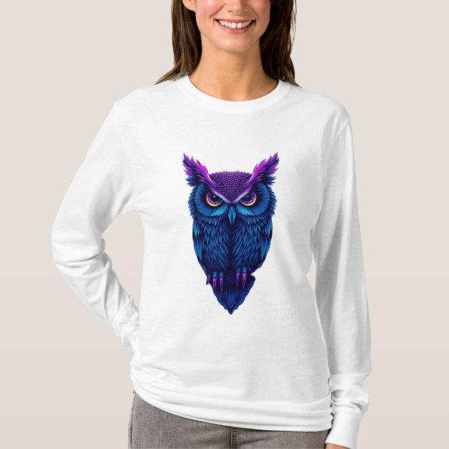 owl design t-shirt 7 (Front)