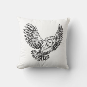 Owl Design Throw Pillow