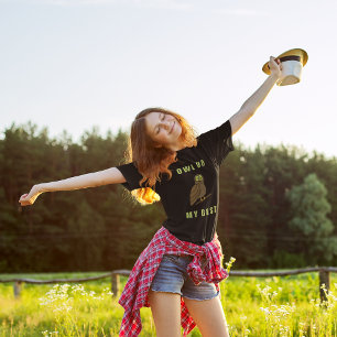 Owl Do My Best Funny Pun Bird Watching Ornithology T-Shirt