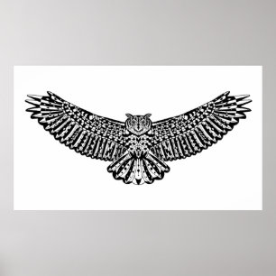 Owl Doodle 2 Poster