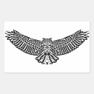 Owl Doodle Sticker