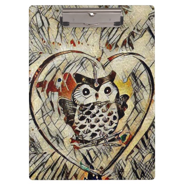 Owl drawing clipboard (Front)