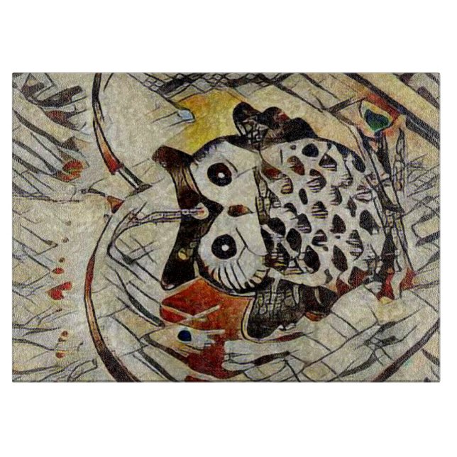 Owl drawing cutting board (Front)