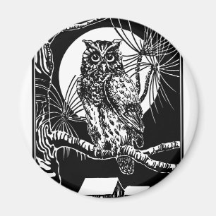 Owl Drawing Magnet