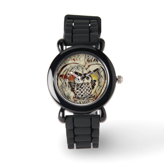 Owl drawing watch (Front)
