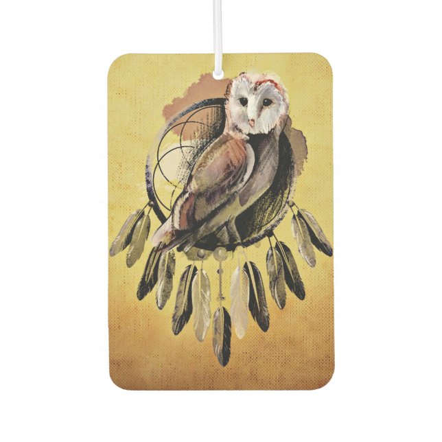 Owl Dream Catcher Air Freshener (Front)
