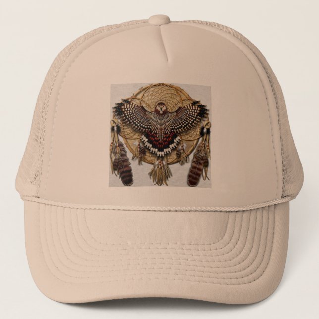 Owl Dream Catcher Trucker Hat (Front)