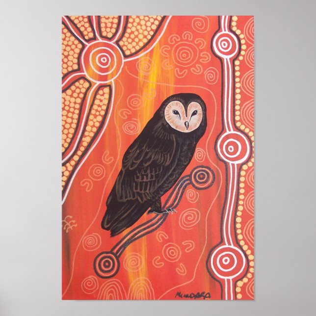 Owl Dreaming Poster by Mundara (Front)
