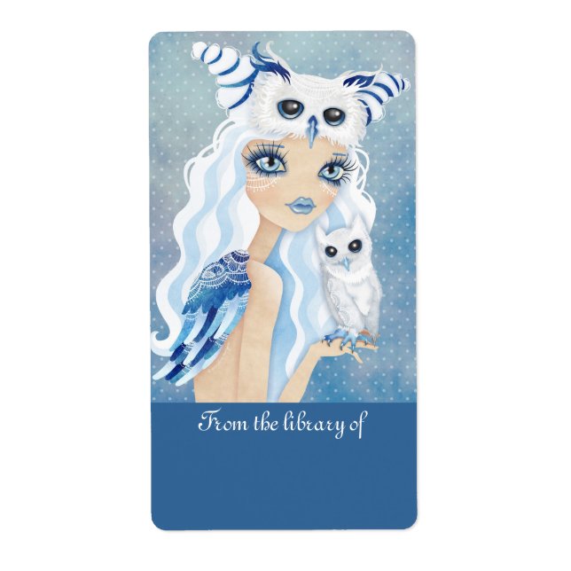 Owl Duchess Bookplates Labels Stickers (Front)