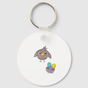 Owl Easter Keychain