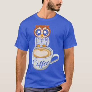 Owl Espresso Barista Coffee Artisan Coffeemaker T-Shirt