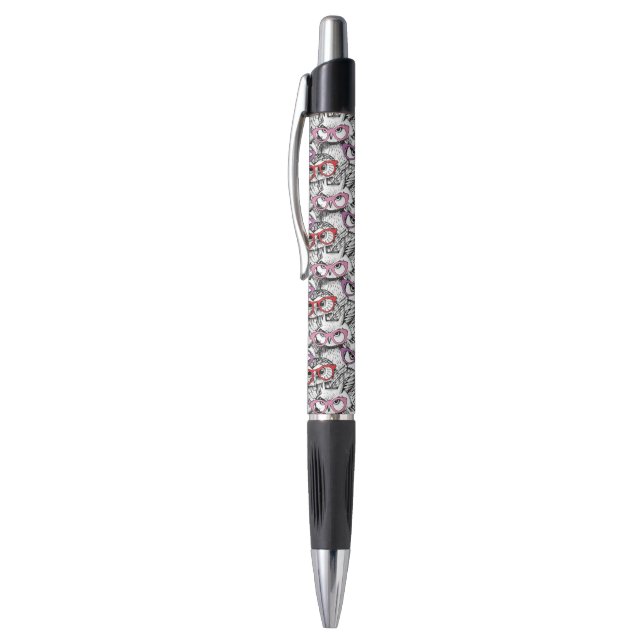 Owl Eyeglasses Pattern Pen (Top (Vertical))