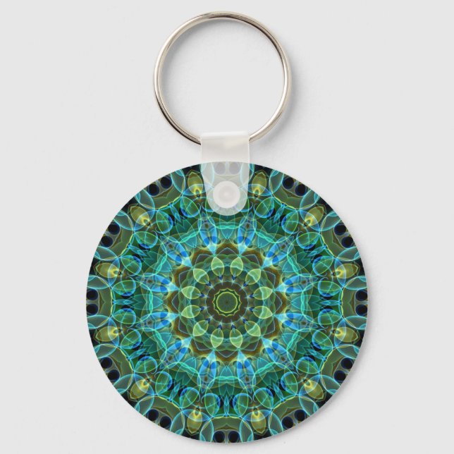 Owl Eyes kaleidoscope Keychain (Front)