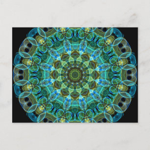 Owl Eyes kaleidoscope Postcard