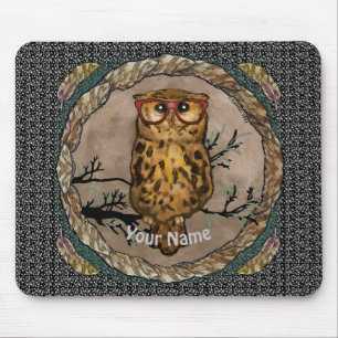 Owl Eyes  Mouse Pad