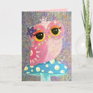 Owl Fairy Princess Card