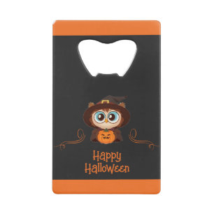 Owl/Fall/Autumn/Halloween/pumpkin Credit Card Bottle Opener