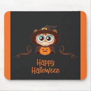 Owl/Fall/Autumn/Halloween/pumpkin Mouse Pad