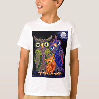 Owl Family Kids T Shirt